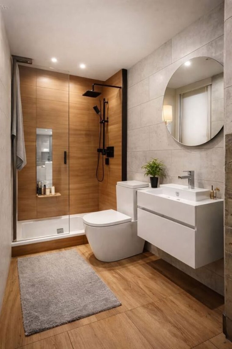 Bathroom, railway colony  1300 Sq.Ft. Villa In Railway Colony Palakkad 10572995