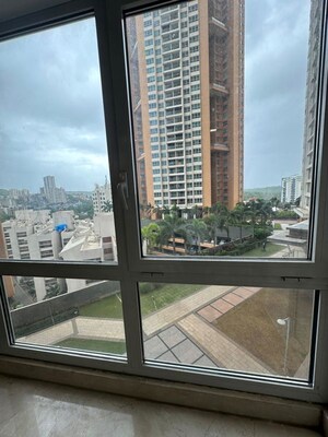 Balcony in 4 BHK Apartment at DB Woods, Goregaon East – for Rent