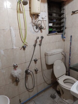 Bathroom in 2 BHK Apartment at Panchvati CHS Powai, Powai – for Rent