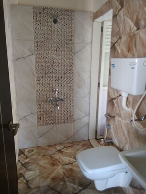 Bathroom in 2 BHK Apartment at Sai Baba Vihar Complex, Ghodbunder Road – for Rent