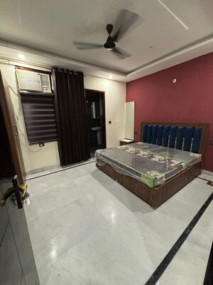 Bedroom in 1 BHK Builder Floor at Sushant Lok I – for Rent