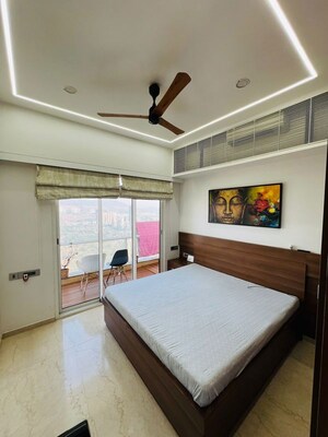 Bedroom in 4 BHK Apartment at Omkar Alta Monte, Malad East – for Rent