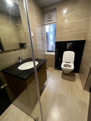 Bathroom in 3 BHK Apartment at Aparna Zenon, Puppalaguda – for Rent