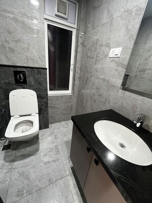 Bathroom in 3 BHK Apartment at Aparna Zenon, Puppalaguda – for Rent