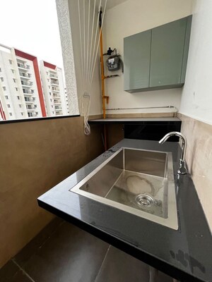 Kitchen in 3 BHK Apartment at Aparna Zenon, Puppalaguda – for Rent