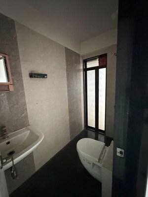 Bathroom in 2 BHK Apartment at Sudarshan Sky Garden, Ghodbunder Road – for Rent