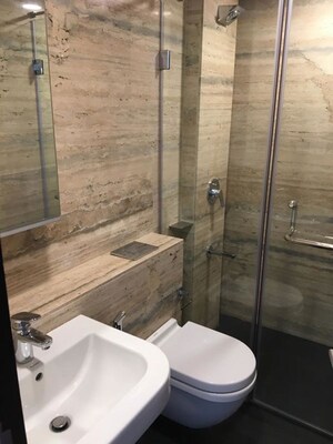 Bathroom in 2 BHK Apartment at Lodha New Cuffe Parade, Wadala – for Rent