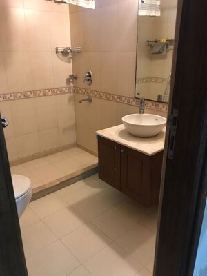 Bathroom in 2 BHK Builder Floor at New Friends Colony – for Rent