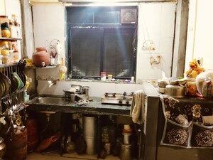 Kitchen in 1 RK Apartment at Trimurti Plaza, Virar West – for Sale