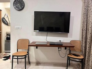 Team Area in 1 BHK Apartment at Lodha Crown Kolshet, Kolshet Road – for Rent