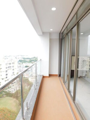 Building Lobby in 4 BHK Apartment at Hill View Banjara Hills, Banjara Hills – for Rent