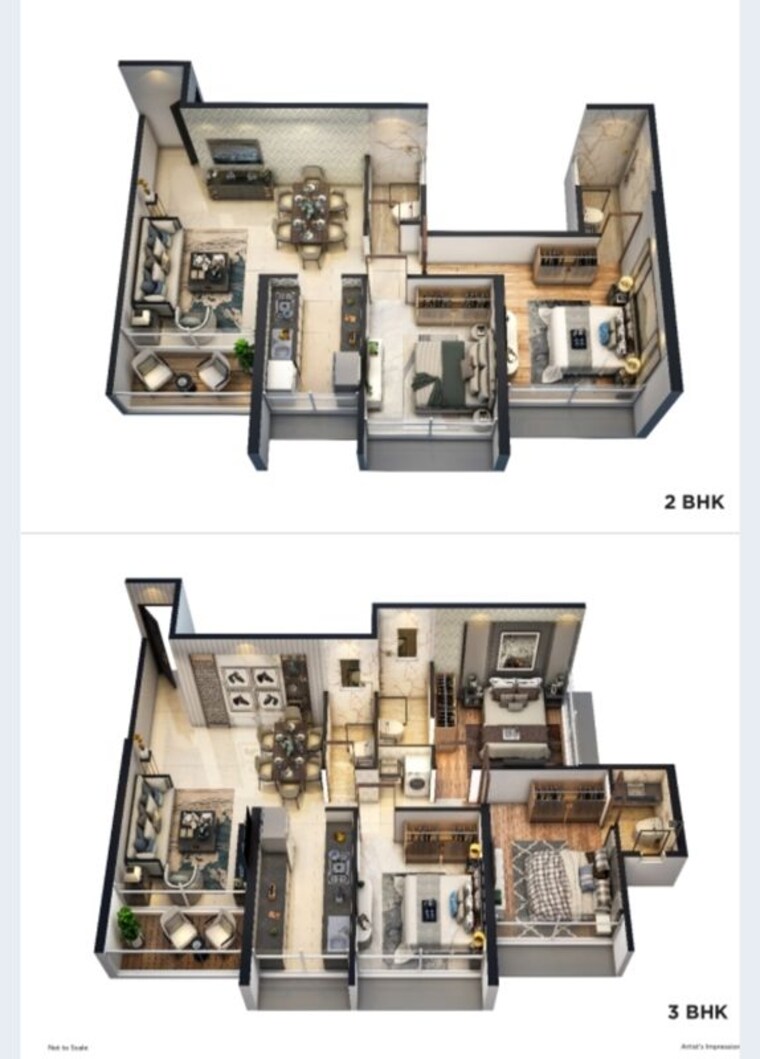 Floor Plan, millennium-celesta 2 Bedroom 790 Sq.Ft. Apartment In Kharghar Sector 34 Navi Mumbai 10573381