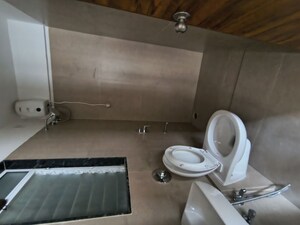 Bathroom in 3 BHK Apartment at Shree Madhuban CHS, Goregaon East – for Rent