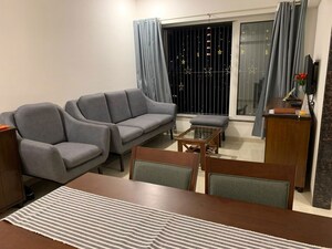 Living Room in 2 BHK Apartment at Rizvi Cedar, Malad East – for Rent