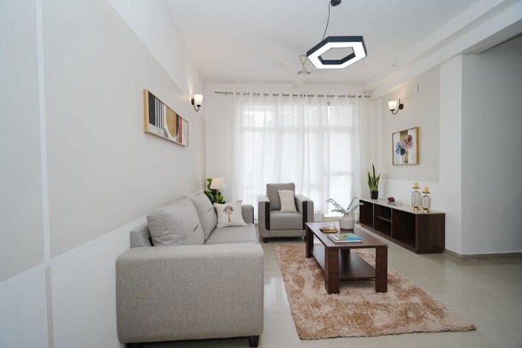Living Room, kingswood-court 2 Bedroom 1400 Sq.Ft. Apartment In Sain Vihar Ghaziabad 10573404