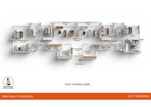 Floor Plan in 5 BHK Apartment at Oberoi Exquisite Goregaon, Goregaon East – for Sale
