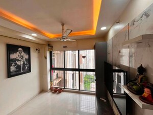 Living Room in 1 BHK Apartment at Lodha Crown Kolshet, Kolshet Road – for Rent