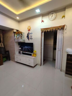 Living Room in 1 RK Apartment at Vasant Valley Complex, Malad East – for Rent