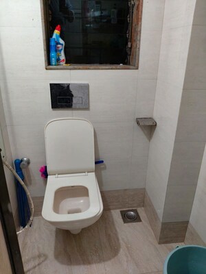 Bathroom in 1 RK Apartment at Vasant Valley Complex, Malad East – for Rent