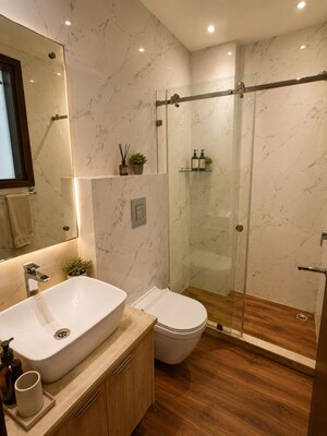 Bathroom in 3 BHK Builder Floor at Saket – for Rent