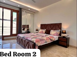 Bedroom in 3 BHK Builder Floor at Sarvodaya Enclave – for Rent