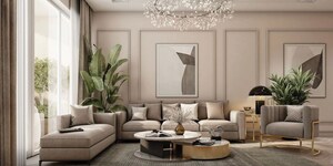 Living Room in 4 BHK Apartment at Ivory County, Sector 115 – for Sale