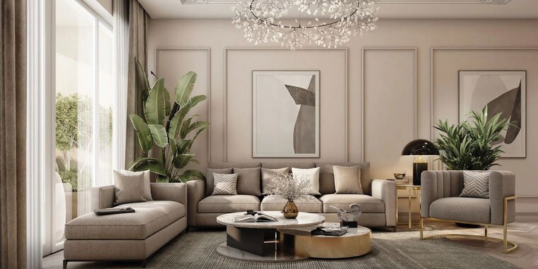 Living Room, ivory-county 4 Bedroom 3231 Sq.Ft. Apartment In Sector 115 Noida 10573515