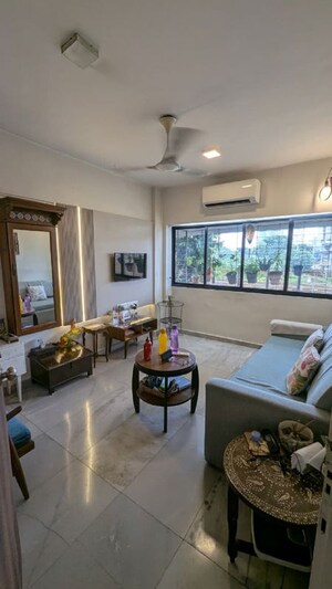 Living Room in 1 BHK Apartment at Bandra West – for Rent