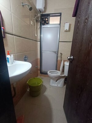Bathroom in 1 BHK Apartment at Marvel Shanti Heights, Kopar Khairane – for Rent