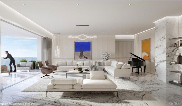 Living Room, cliff-end-chs 4 Bedroom 2723 Sq.Ft. Apartment In Andheri East Mumbai 10573499