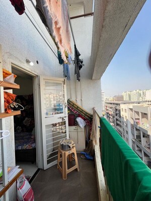 Balcony in 2 BHK Apartment at Aswani Galaxy, Wakad – for Sale