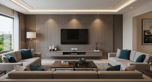 Living Room in 3.5 BHK Penthouse at Anant Raj Maceo, Sector 91 – for Sale