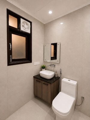 Bathroom in 1 RK Builder Floor at Sector 31 – for Rent
