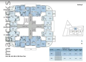 Floor Plan in 1 BHK Apartment at Palladium Homes, Dhanori – for Sale