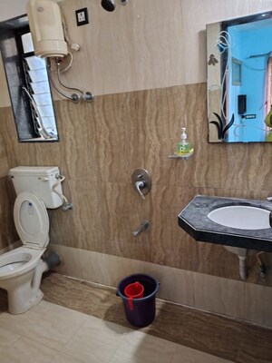 Bathroom in 1 BHK Apartment at Puranik Aarambh, Ghodbunder Road – for Rent