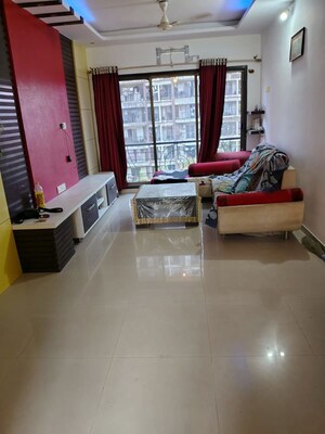 Living Room in 1 BHK Apartment at Puranik Aarambh, Ghodbunder Road – for Rent