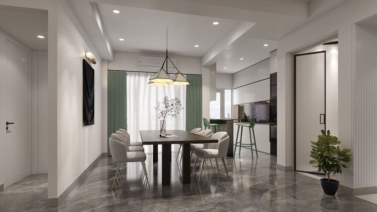 Living Room, t-and-t-eutopia-phase-1 4 Bedroom 2295 Sq.Ft. Apartment In Siddharth Vihar Ghaziabad 10573898