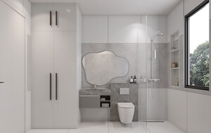 Bathroom in 4 BHK Apartment at T And T Eutopia Phase 1, Siddharth Vihar – for Sale