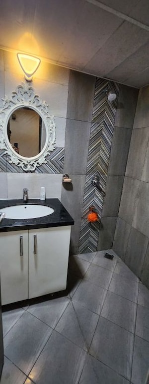 Bathroom in 3 BHK Apartment at Sumadhura Acropolis, Gachibowli – for Rent