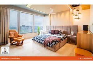 Living Room in 4 BHK Apartment at Oberoi Exquisite Goregaon, Goregaon East – for Sale