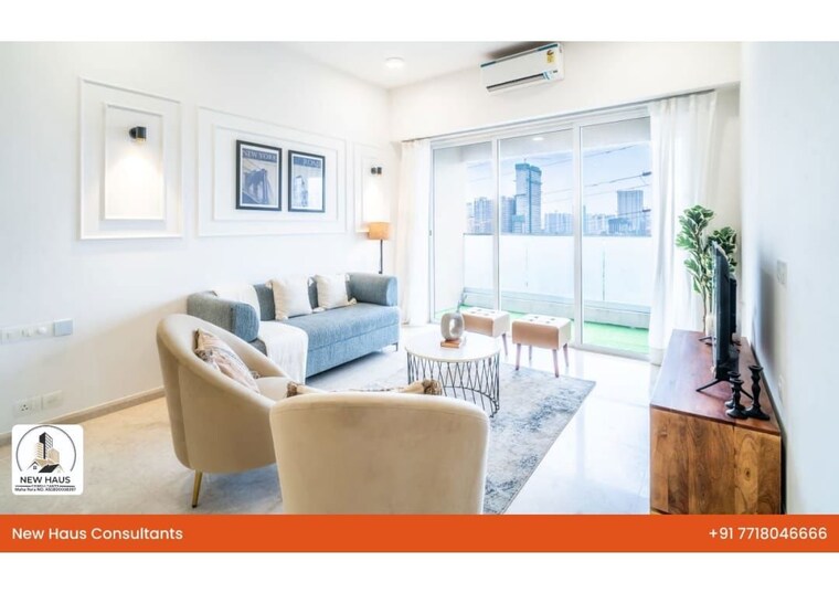 Living Room, kalpataru-radiance 3 Bedroom 1319 Sq.Ft. Apartment In Goregaon West Mumbai 10573968