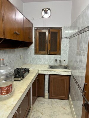 Kitchen in 1 BHK Builder Floor at Kalkaji – for Rent