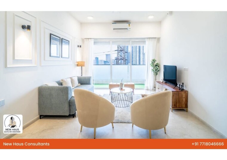 Living Room, kalpataru-radiance 3 Bedroom 1319 Sq.Ft. Apartment In Goregaon West Mumbai 10573974