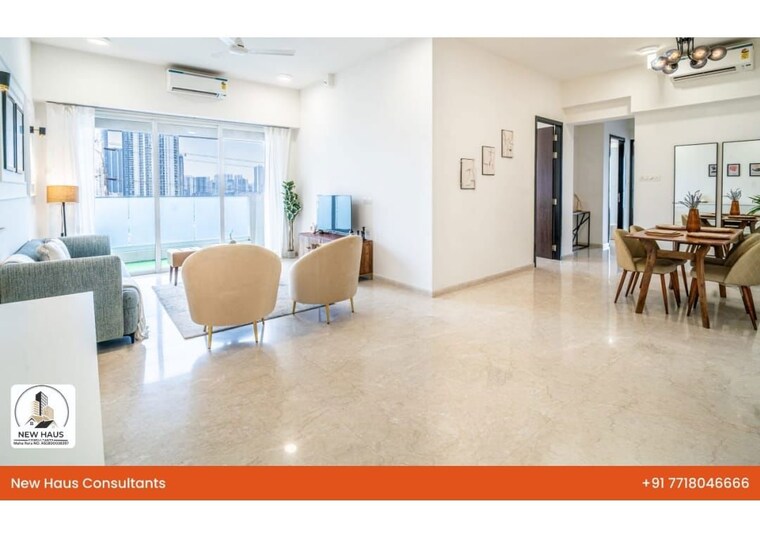 Living Room, kalpataru-radiance 3 Bedroom 1319 Sq.Ft. Apartment In Goregaon West Mumbai 10573974