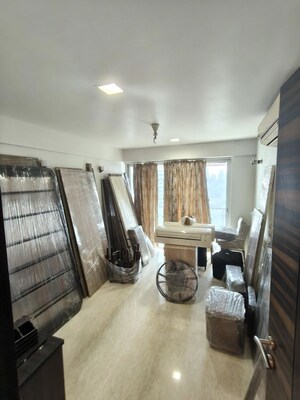 Living Room in 2 BHK Apartment at Raheja Atlantis, Lower Parel – for Sale
