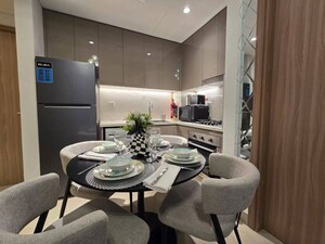 Living Room in 2 BHK Apartment at Dosti Planet North, Shilphata – for Sale