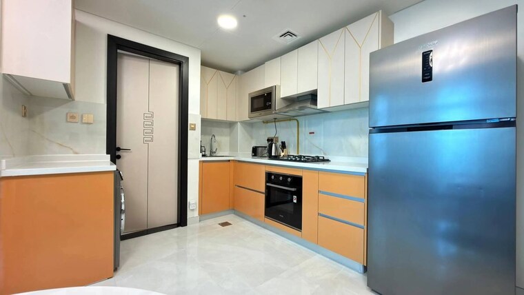 Kitchen, dosti-planet-north 2 Bedroom 646 Sq.Ft. Apartment In Shilphata Thane 10574073