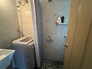 Bathroom in 2 BHK Apartment at Rakshak Nagar Gold, Kharadi – for Rent