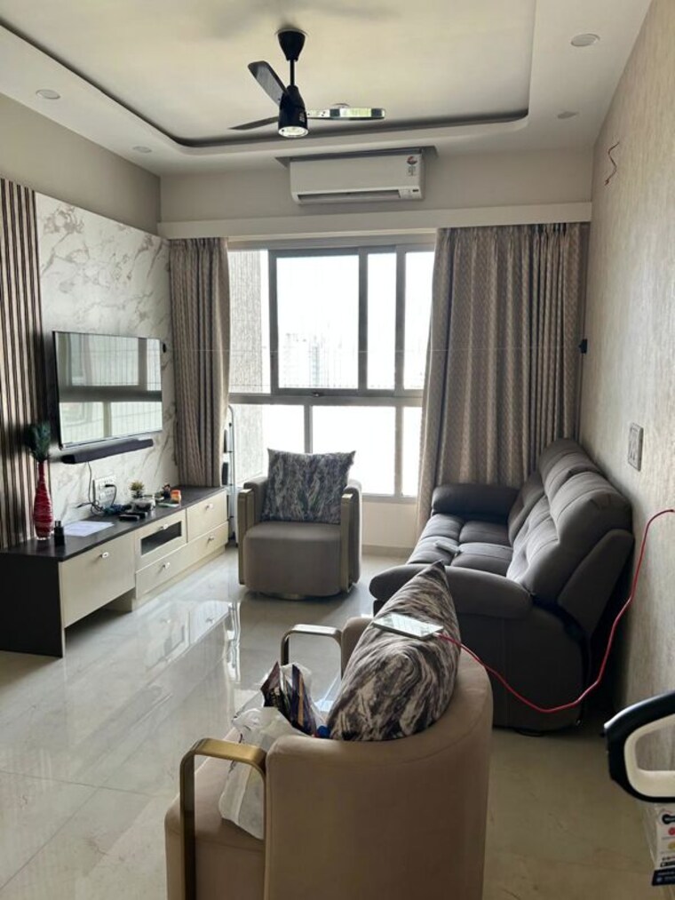 Living Room, piramal-vaikunth 3 Bedroom 1300 Sq.Ft. Apartment In Balkum Pada Thane 10574194
