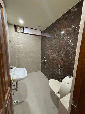 Bathroom in 3 BHK Apartment at Vasant Kunj – for Rent